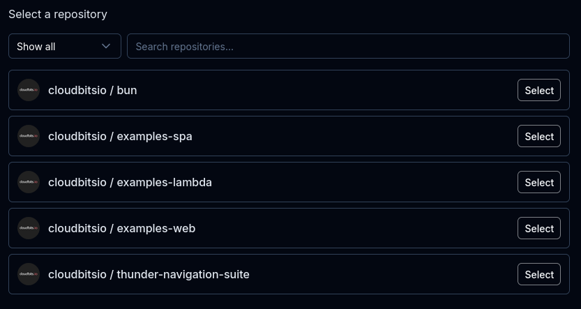 Import Repositories